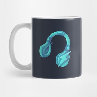 Aquamarine headset Mug